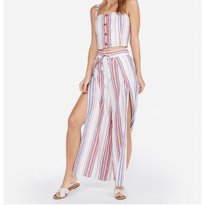 Express Wide Leg Linen Pants